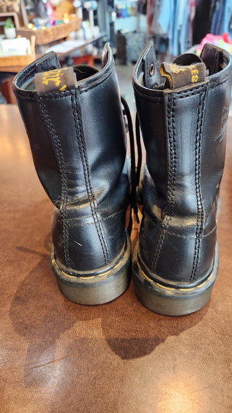 Dr. Marten Black Leather Air Wair Boots