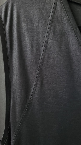 Helmet Lang Sleeveless Black cotton Dress
