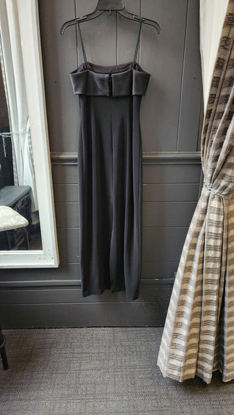 Alex Marie Strappy Black Column Gown
