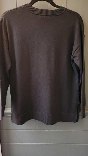 Jersey Stitch V-Neck Sweater