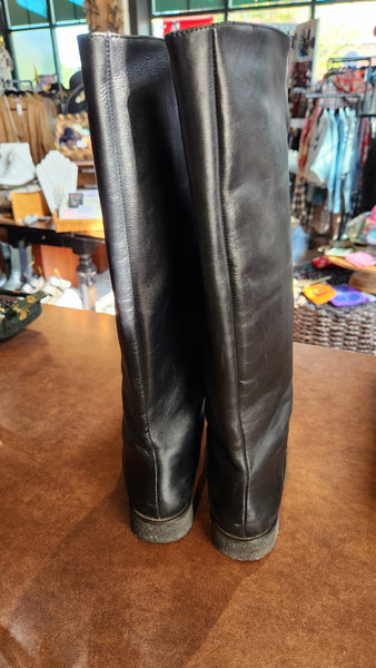 Diane von Furstenberg Women's Ainsley Tall Leather Riding Boots