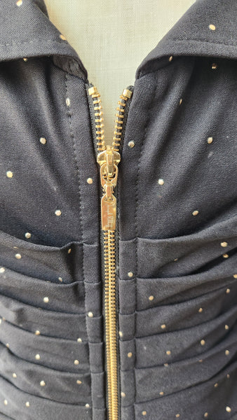 Joseph Ribkoff Black Ruched Front Jacket