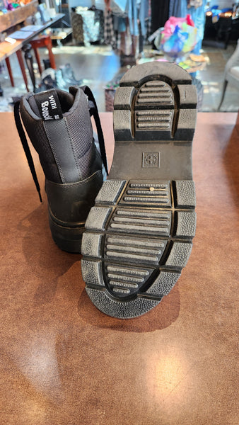 Dr. Marten Black Canvas Boots