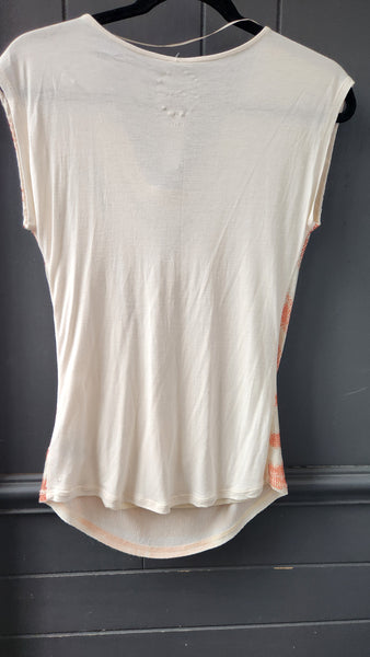 INC Red White and Blue Flag Sequined Top