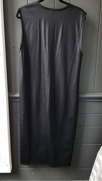 Helmet Lang Sleeveless Black cotton Dress