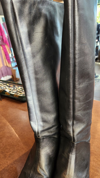 Diane von Furstenberg Women's Ainsley Tall Leather Riding Boots