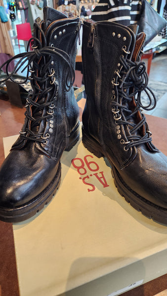 A.S. 98 Elliott Black Boots