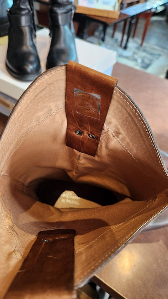 Eddie Bauer Brown Leather Cowboy Boots