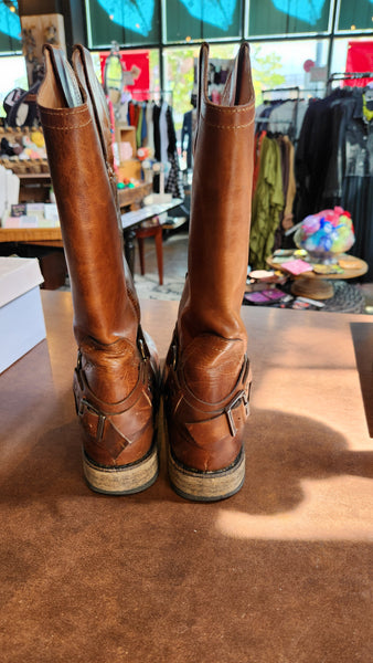 Eddie Bauer Brown Leather Cowboy Boots
