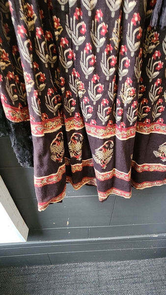 Free People Lace Trim Floral Smock top