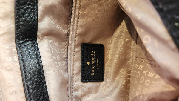 Kate Spade Black Quilted Leather Purse