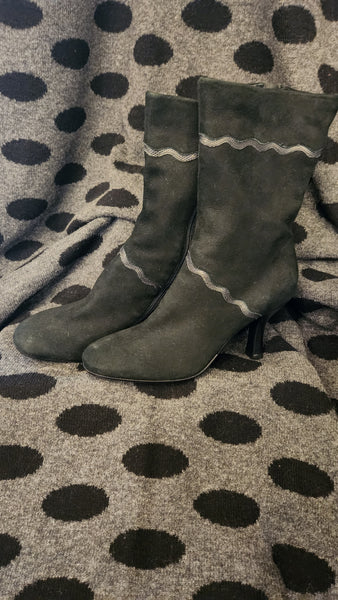 Cole Haan mid calf black boots
