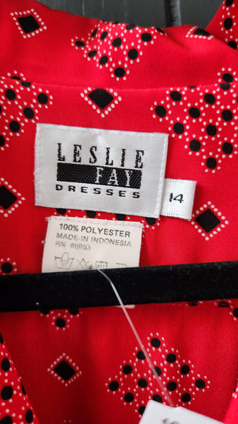 Leslie Fay Vintage Long Sleeve Dress