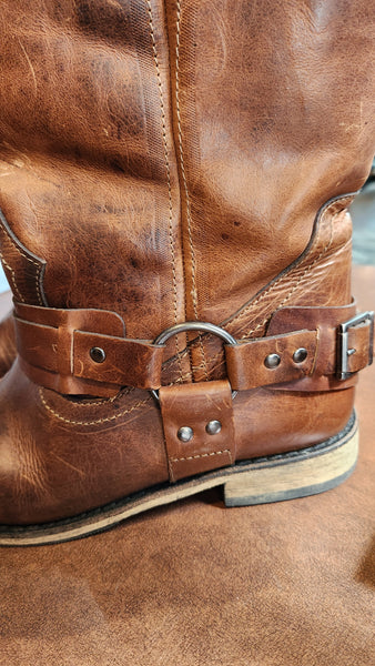 Eddie Bauer Brown Leather Cowboy Boots