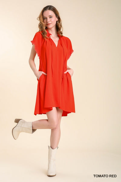 Flutter Sleeve Dress