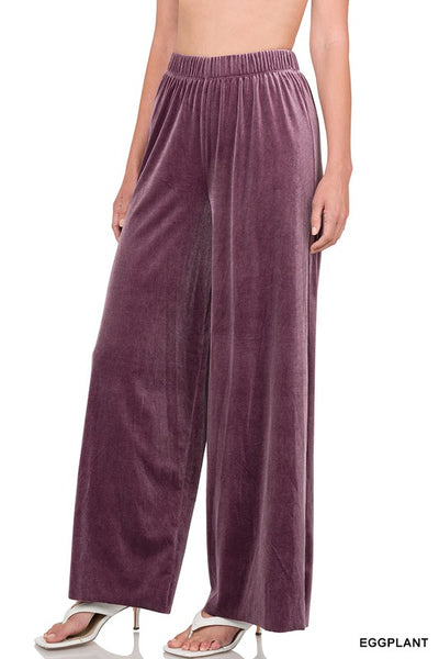 Velvet Wide Leg Pant
