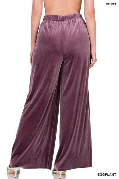 Velvet Wide Leg Pant