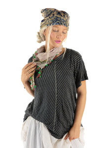 Linen Dot Print T