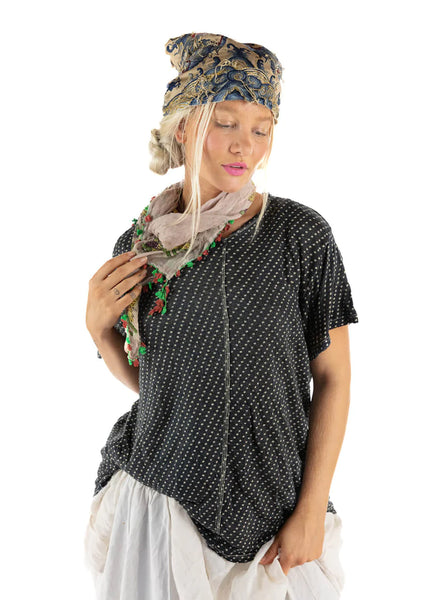 Linen Dot Print T