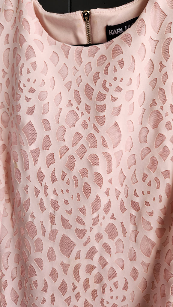 Karl Lagerfeld Pink Sleeveless Lace Dress Northside Cellar Karl Lagerfeld Pink Sleeveless Lace Dress Northside Cellar