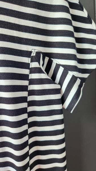 J Crew Short Sleeved Striped Dress