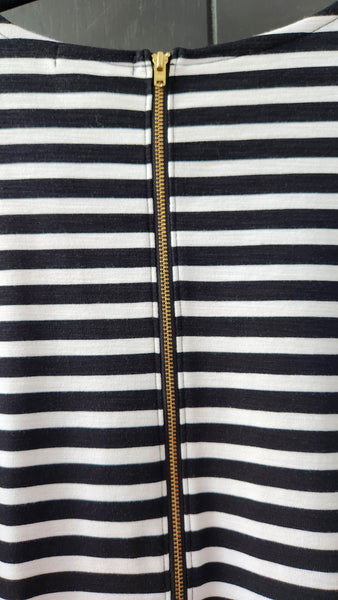 J Crew Short Sleeved Striped Dress