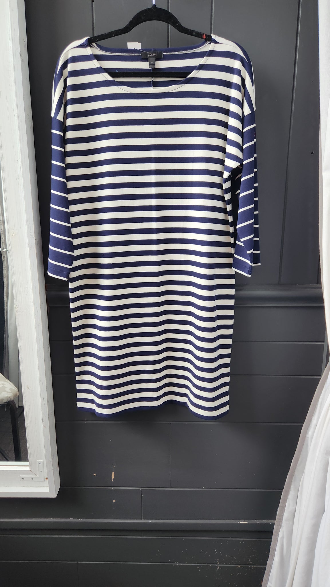 J Crew Long Sleeved Striped Dress