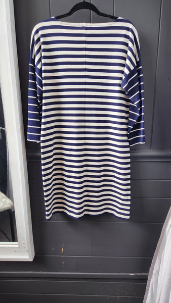 J Crew Long Sleeved Striped Dress