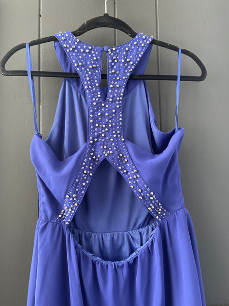 Annabella Periwinkle Party Dress