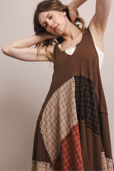 Patchwork Tank Dress