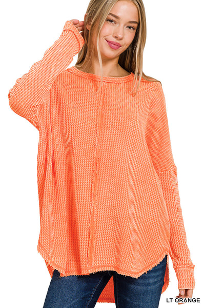 Waffle Long Sleeve Top