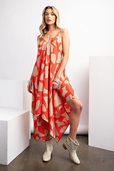 Sharkbite Hem Summer Dress