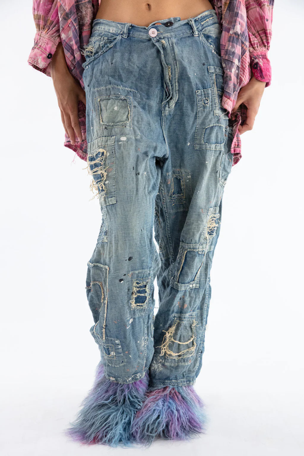 Magnolia Pearl Applique 7 Denim