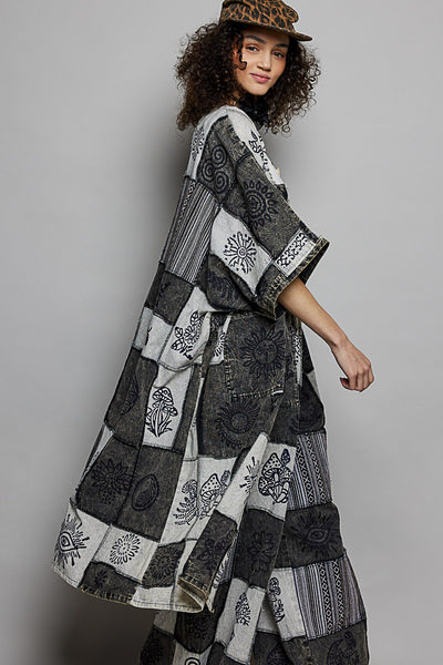 Cotton Patchwork Duster Kimono