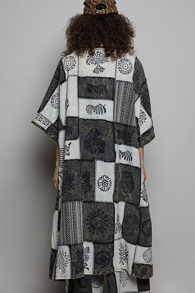 Cotton Patchwork Duster Kimono