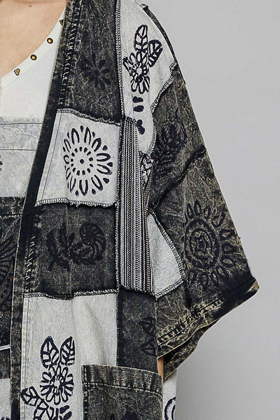Cotton Patchwork Duster Kimono