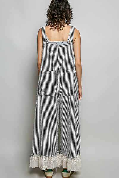 Stripe Overalls