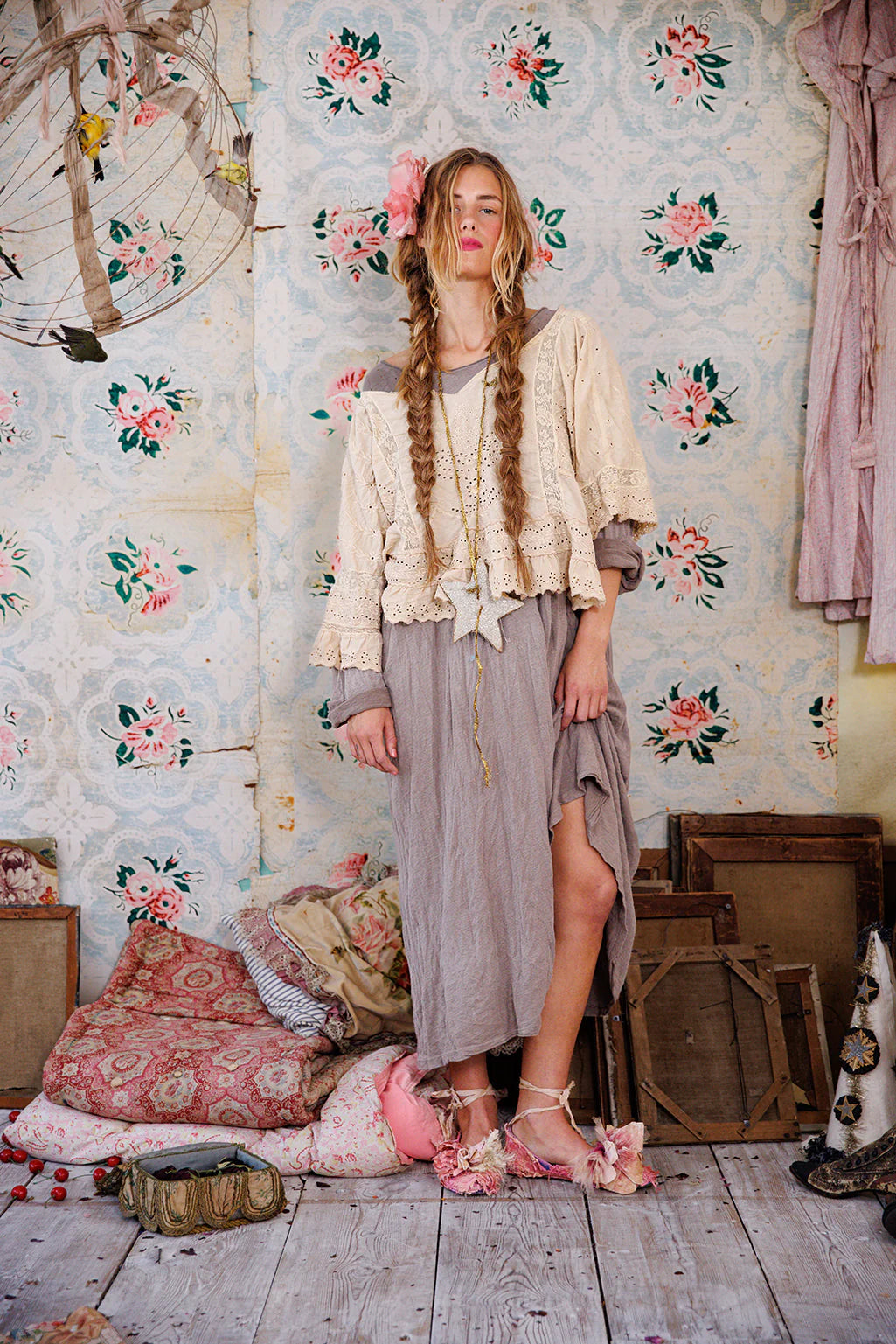 Eyelet Rosemary Blouse # 2186
