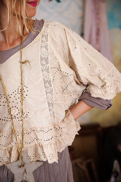 Eyelet Rosemary Blouse # 2186