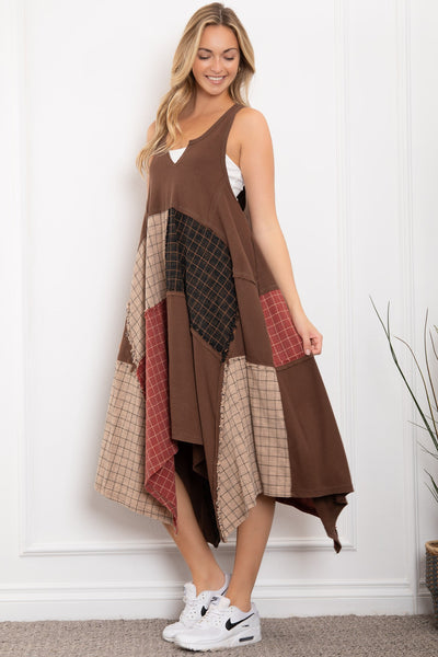 Patchwork Tank Dress