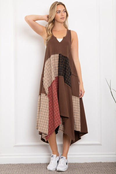 Patchwork Tank Dress