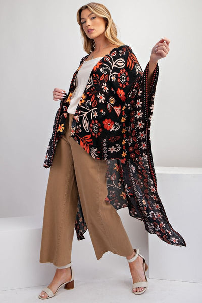 Floral Fall Kimono