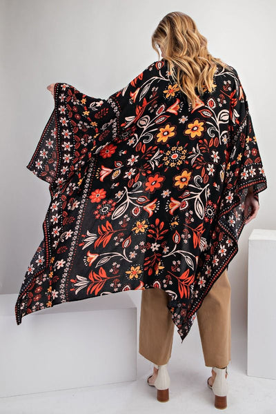 Floral Fall Kimono