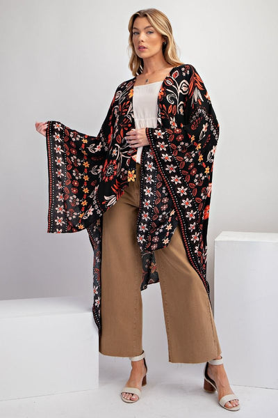 Floral Fall Kimono
