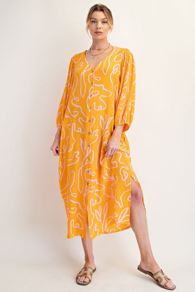 Button Front Dress