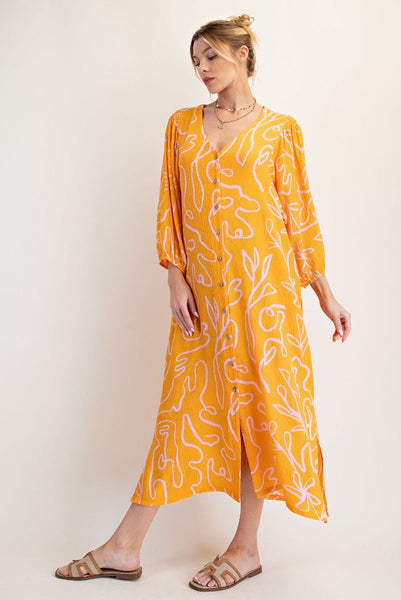Button Front Dress