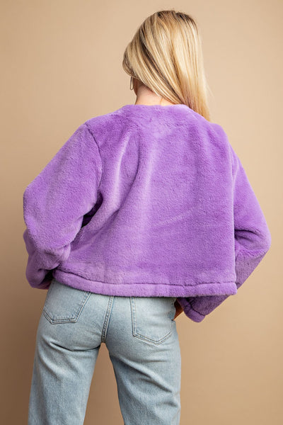 Faux Fur Crop Jacket