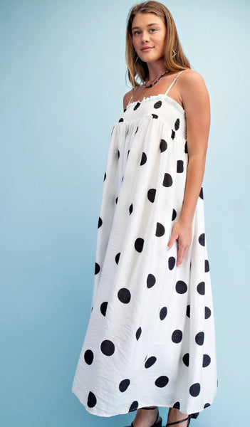 Polka Dot Strappy Dress