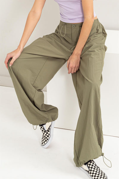 High Waist Parachute Pants