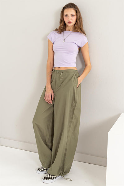 High Waist Parachute Pants